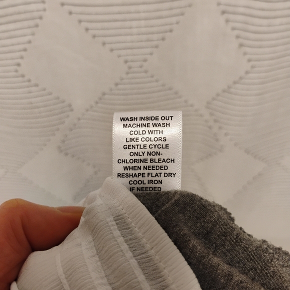 Elle Gray and White Layered Blouse With Collar Women's Size XXL - Picture 9 of 9